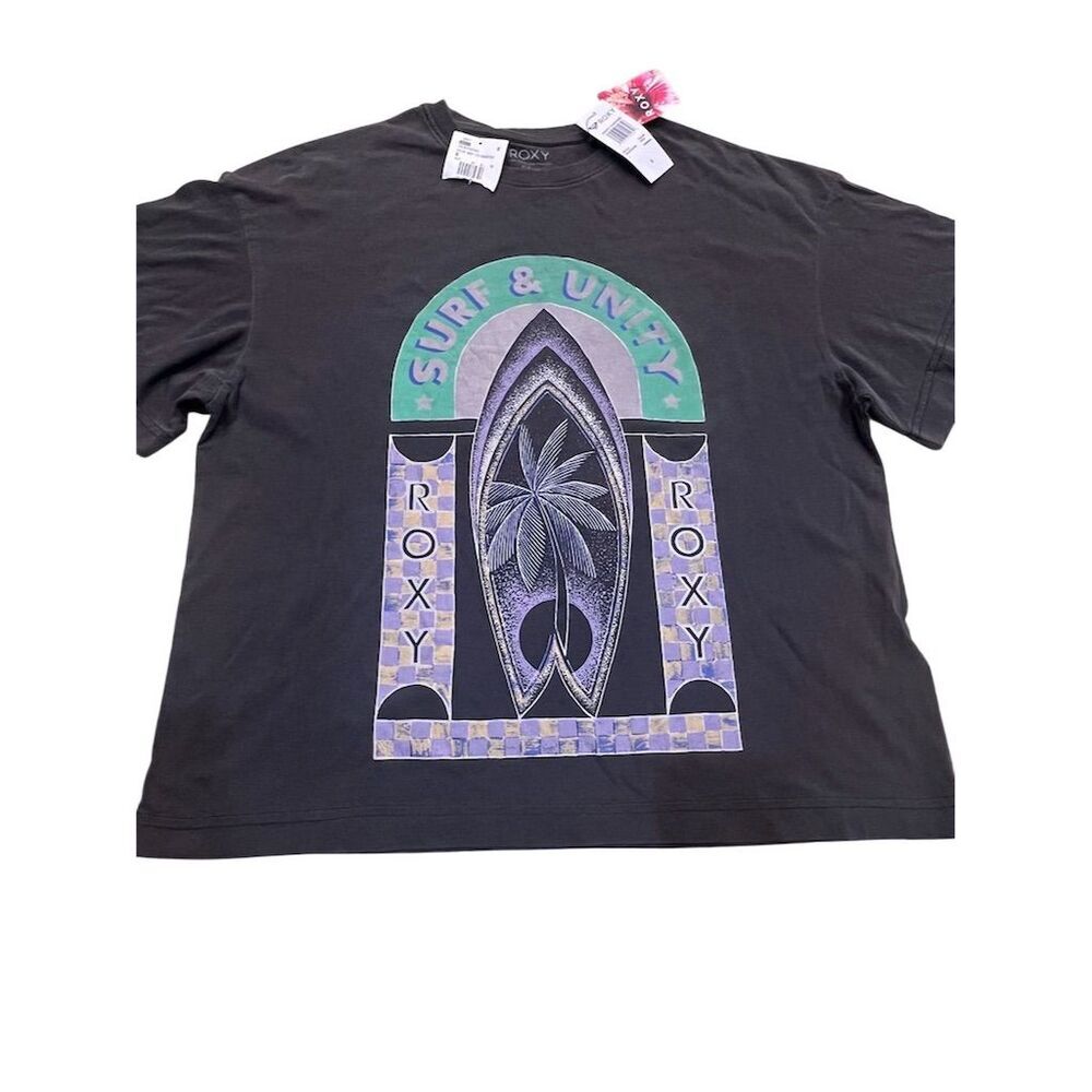 Roxy Women's Black Sweet Sunshine T-Shirt Size S Casual Summer Top